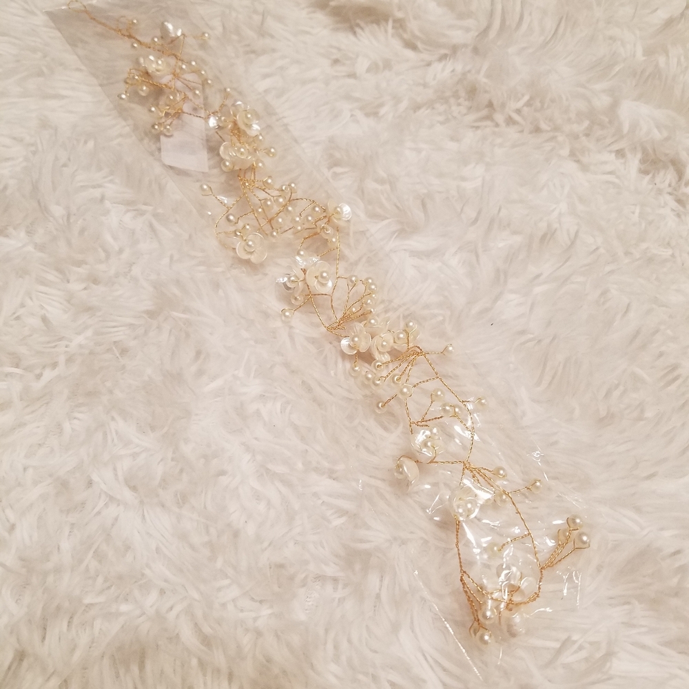 🆕️Elegant Faux Pearl Hair Vine Accessorie - Picture 9 of 15